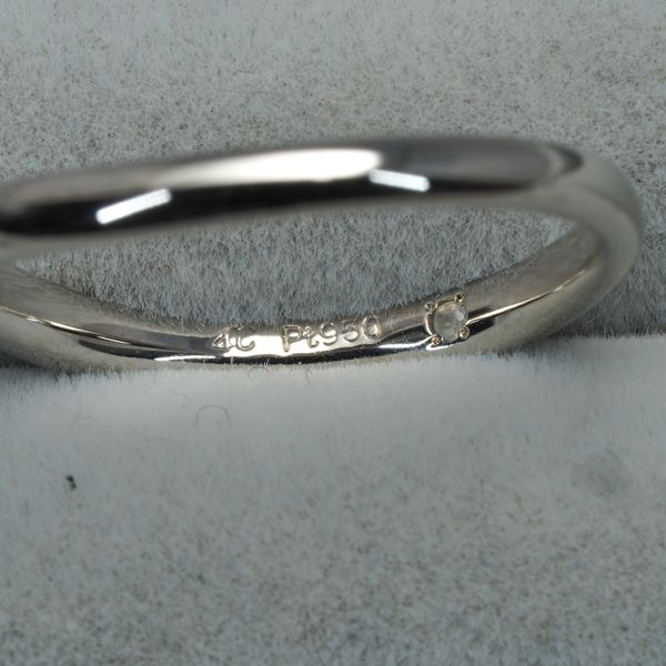 4℃ リング ピンクダイヤ ダイヤモンド ウェーブ 9号 Pt950 #170140  