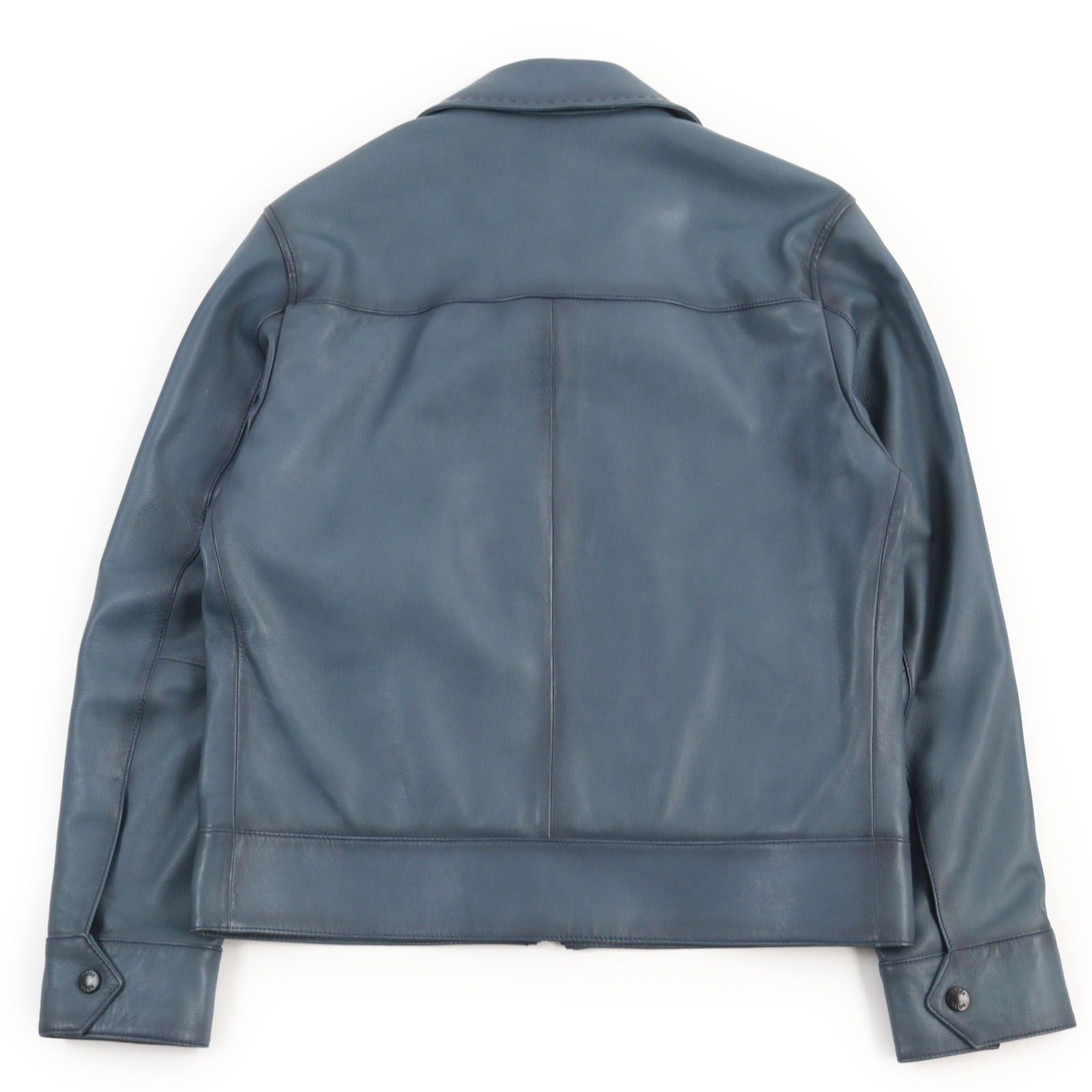 極美品○HUGO BOSS ヒューゴボス ICONIC LEATHER 羊革 FLIGHT JACKET フライトジャケット レザージャケット  ブルーグラデーション 46 ハンガー付き 正規品 メンズ - メルカリ