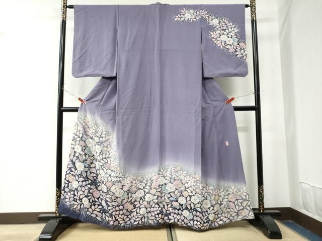 平和屋着物●越後十日町の一流染匠　桐屋・翠山工房　徳永憲峯　訪問着　辻が花　暈し染め　正絹　逸品　CAAU2030yc 平和屋着物○越後十日町の一流染匠 桐屋・翠山工房 徳永憲峯 訪問着