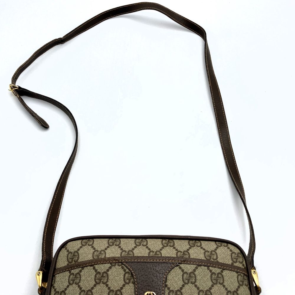 GUCCI グッチ オールドグッチ 001 58 ショルダーバッグ ブラウン 茶色
