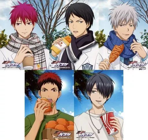 中古】キャラカード 黒子のバスケ＜B＞ 生ブロマイド(5枚組