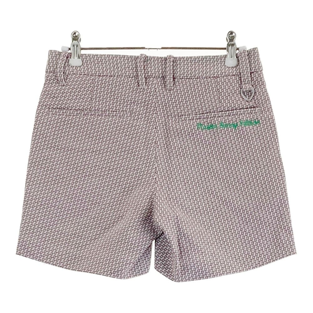 サイズ 0 MASTER BUNNY EDITION マスターバニーエディション コットン混ストレッチ ショートパンツ 総柄 ピンク系 240101423937 ゴルフウェア レディース ストスト