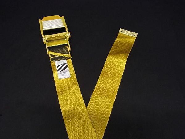 ■極美品■ Off-White オフホワイト インダストリアル ポリアミド×ポリエステル ベルト メンズ レディース イエロー系 AR2029 □極美品□ Off-White オフホワイト インダストリアル ポリアミド