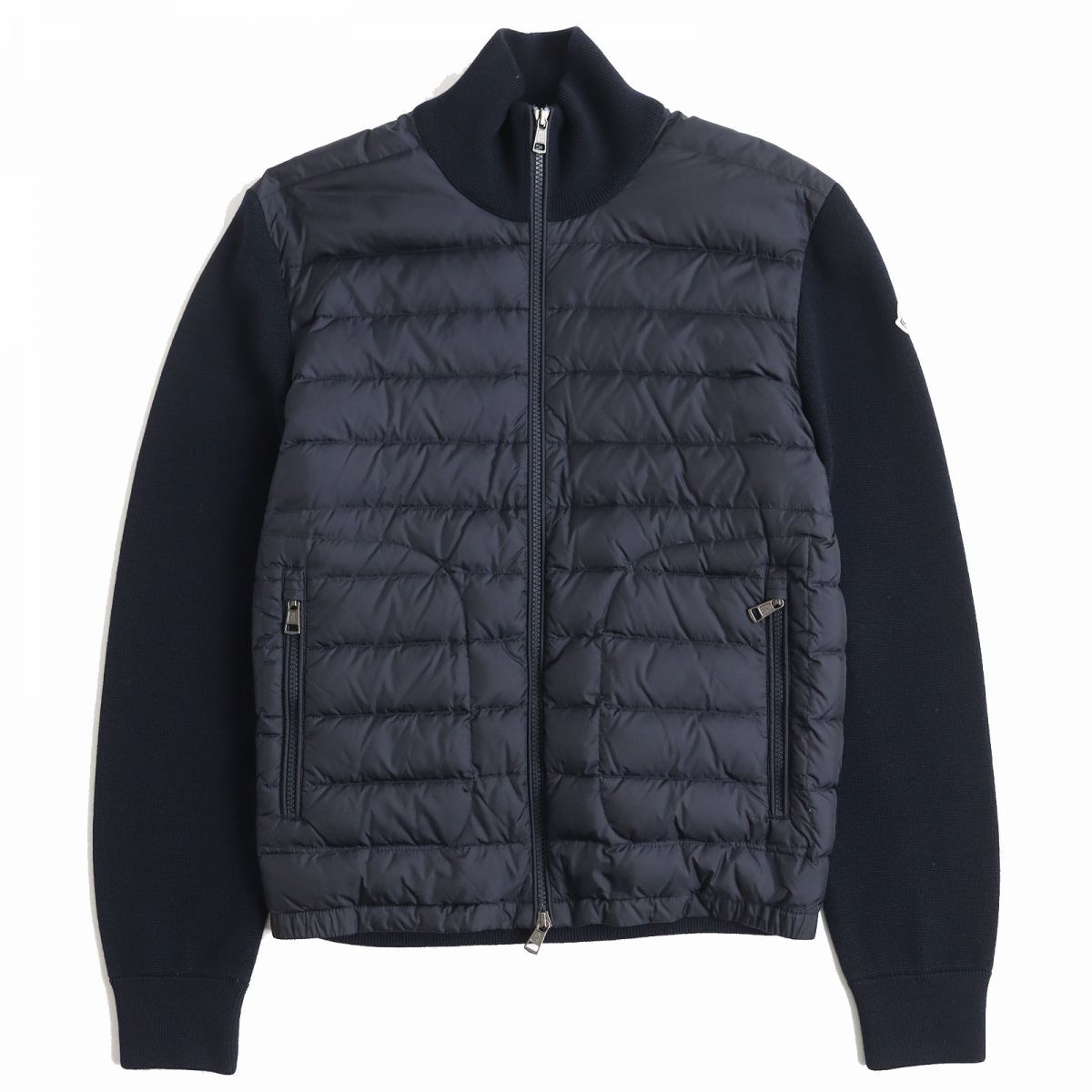 極美品△正規品 MONCLER モンクレール MAGLIONE TRICOT CARDIGAN ロゴ 