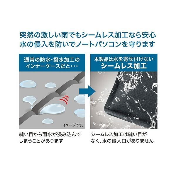 まとめ サンワサプライ 防水スリムインナーケース 13.3型ワイド対応 ブラック IN-WP13BK 1個 ×3セット CHRISTIANNAURATH_COM_BR