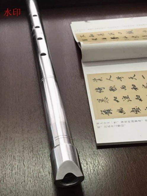 5穴尺八金属尺八アルミ合金尺八8穴フルート金属フルート唐口フルート尺八D管-01