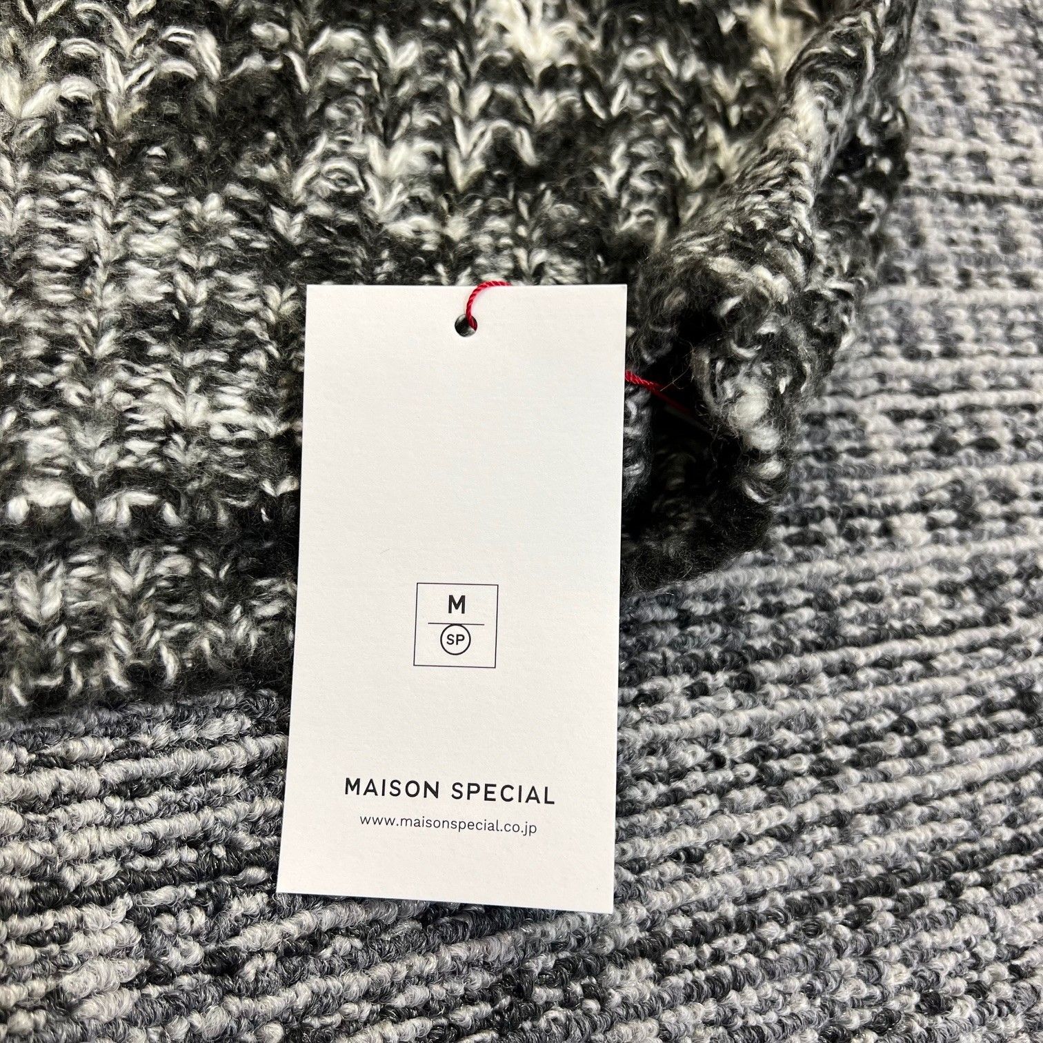 参考上代16940円 MAISON SPECIAL Splashed Pattern Knit スプラッシュ 