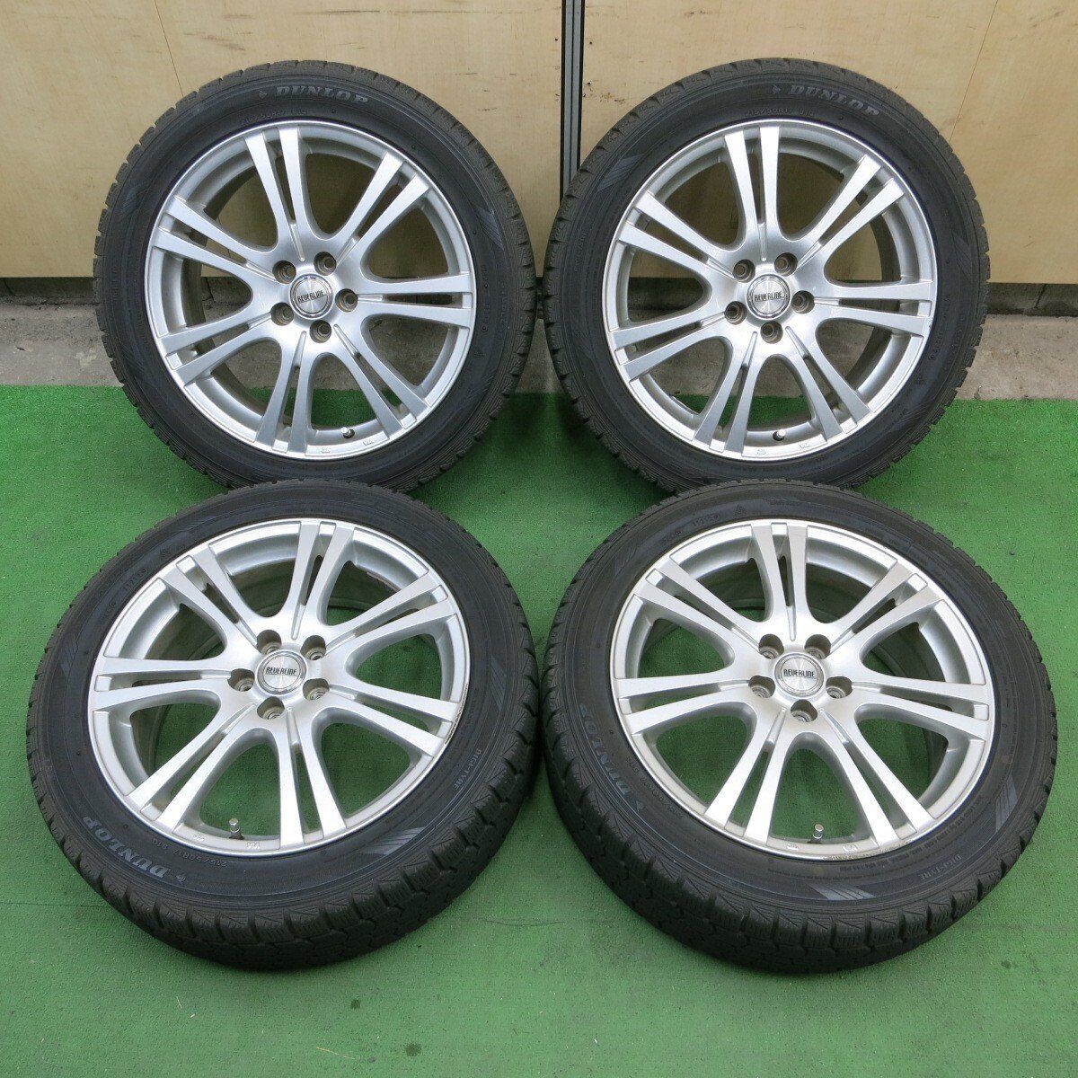 4本価格 インプレッサ 等 REVERLINE 215 50R17 スタッドレス ダンロップ DSX-2 リバーライン 17インチ PCD100 5H 2032601ヒス