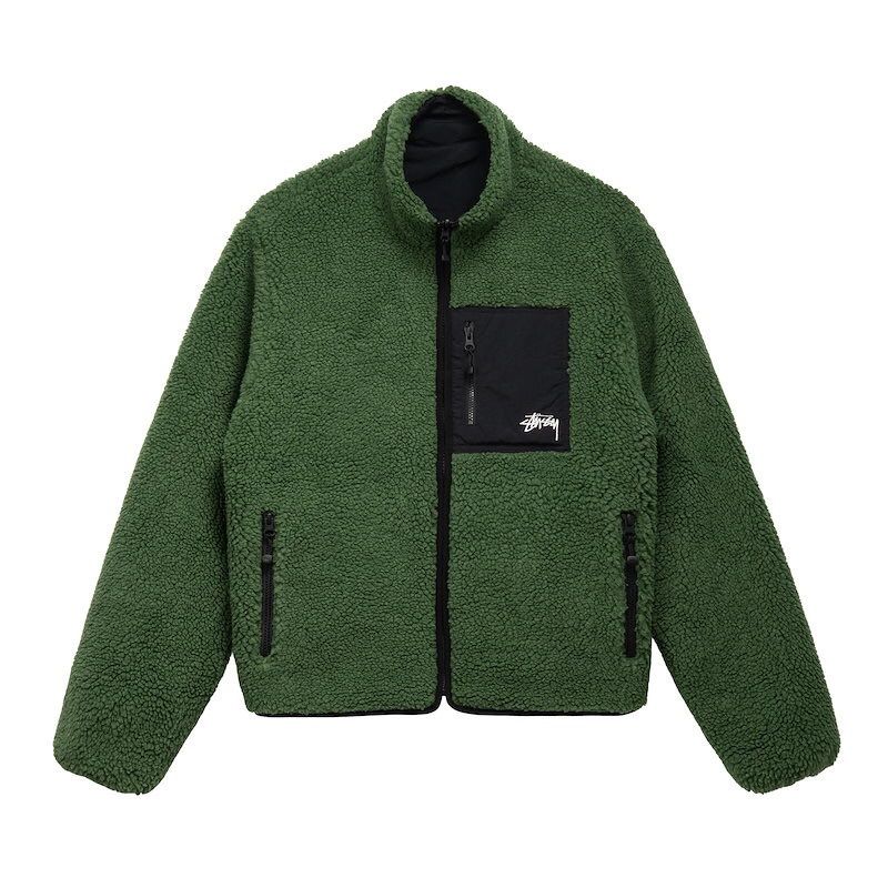 stussy 8BALLSHERPAJACKET ボアジャケットリバーシブル - 色とりどり