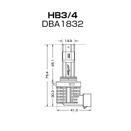 人気商品】DBA1832 HB3/4 6000K プレシャスレイR 白 ヘッド&フォグLED