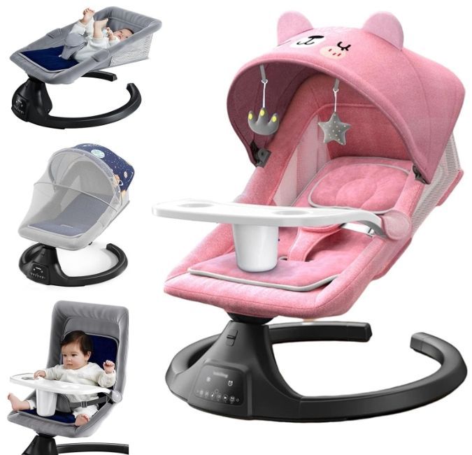 バウンサー 電動 ロッキングチェア 音楽再生機能付き オートスイング リクライニ Amazon | CHOZAN バウンサー 電動 ロッキングチェア 音楽再生機能付き