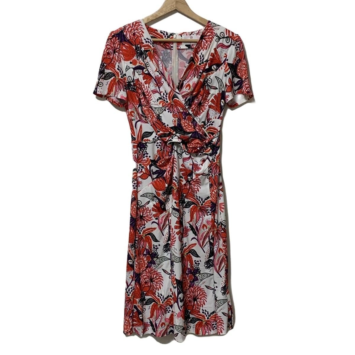 kayme グレー 半袖 ひざ丈ワンピース 9号 ワンピース】 カットソー