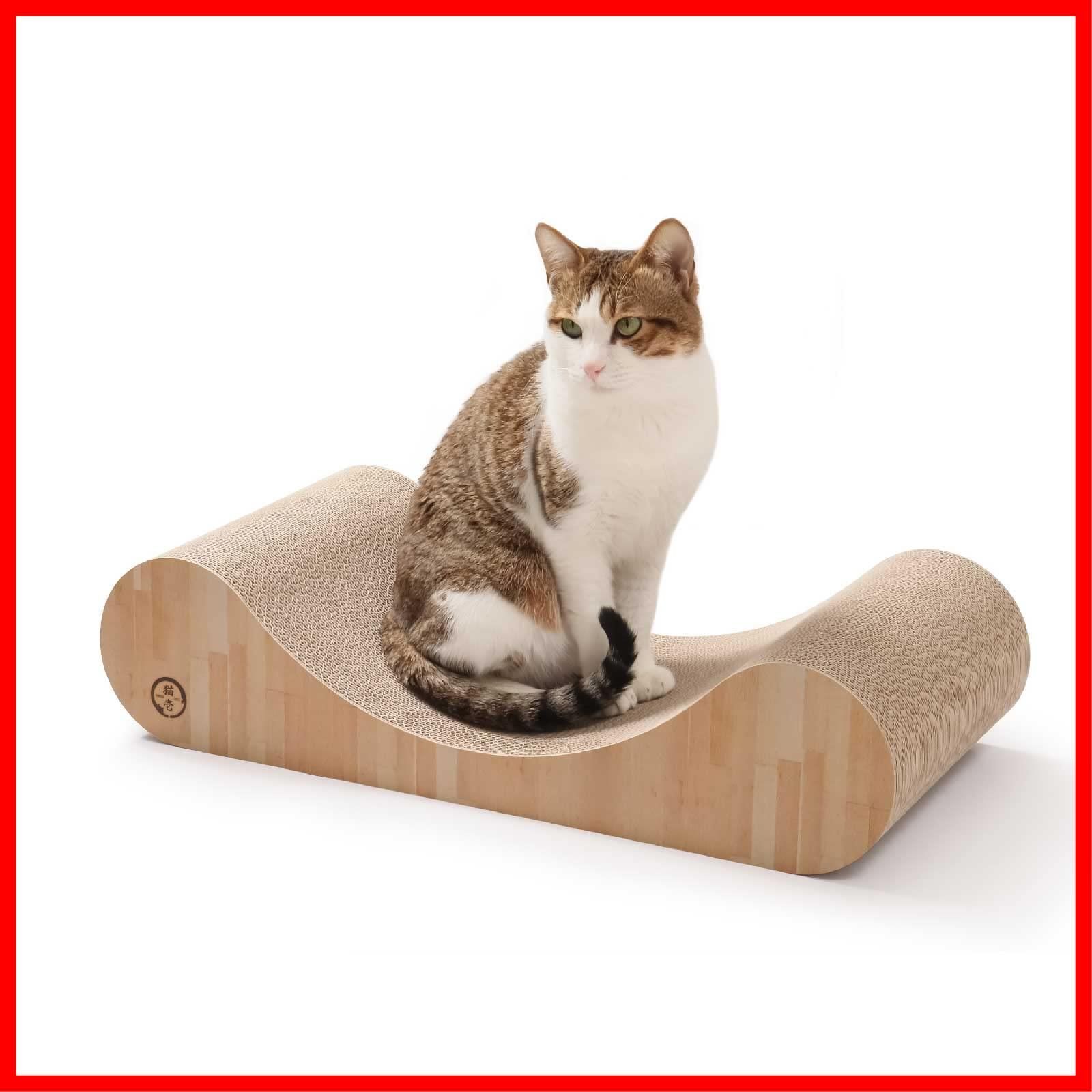 猫壱 バリバリベッド (L カール ライトブラウン)