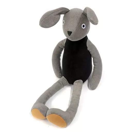 中古】ぬいぐるみ ウサギ(灰肌・黒胴体) ぬいぐるみ 「マタノアツコ