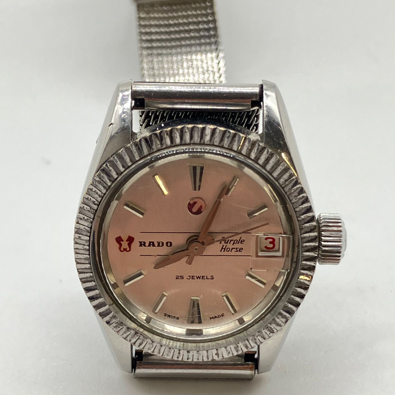 [稼働品]【RADO】ラドー Purple Horse パープルホース レディース 780 手巻 ヴィンテージ 稼働品 中古品 稼働品RADO 腕時計 Purple Horse&frasl;パープルホース 稼働品ラドー