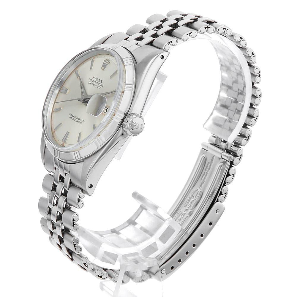ロレックス デイトジャスト 1603 シルバー ドルフィンハンド スリー  