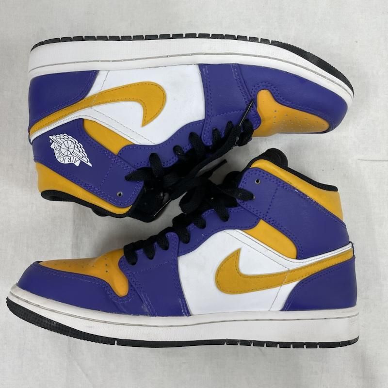 Air Jordan 1 レイカーズ　ハイカット Amazon | [ナイキ] AIR JORDAN 1 MID 【LAKERS】 エア
