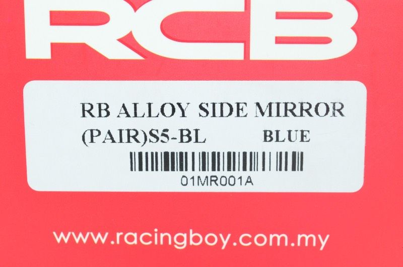 RCB RB ALLOY SIDE MIRROR S5-BL ブルー バイク用 サイドミラー アルミ製 左右セット