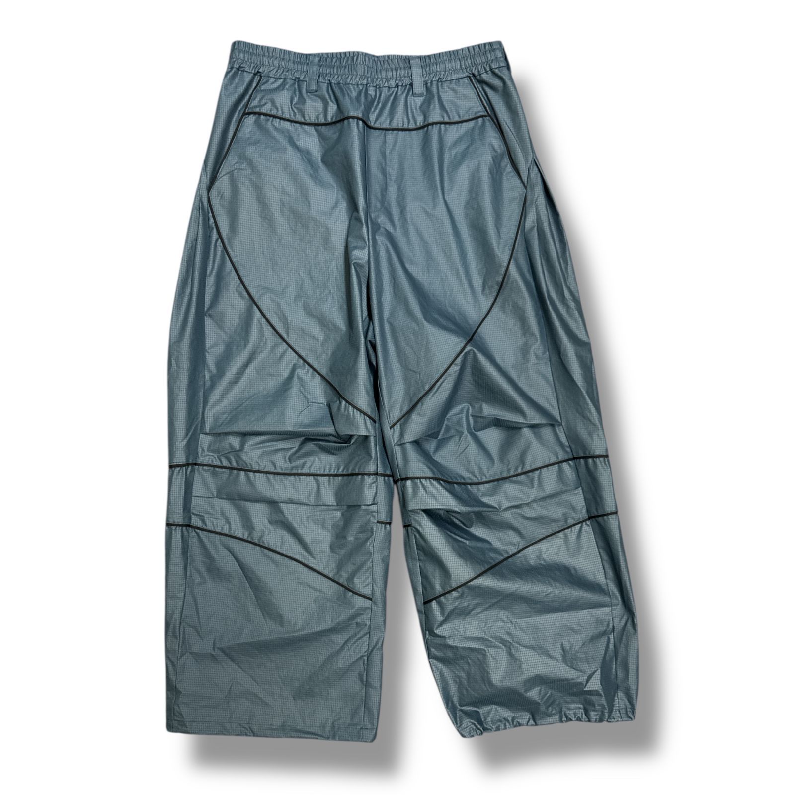 参考上代46200円 未使用品 MUZE 24SS PIPING WIDE PANTS パイピング