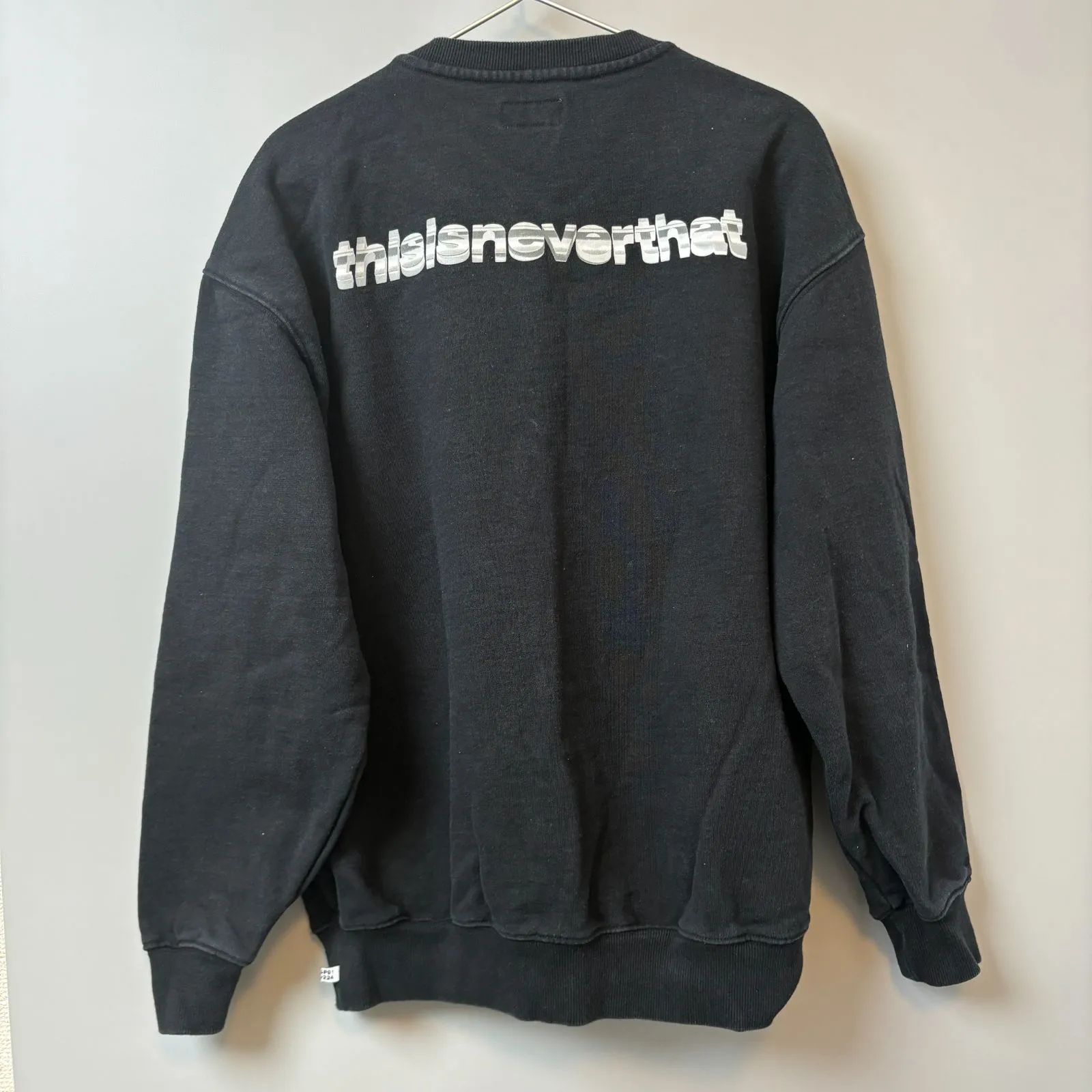 春到来SALE【thisisneverthat】スウェット|ブラック|サイズL 春到来SALE【thisisneverthat】スウェット|ブラック|サイズL