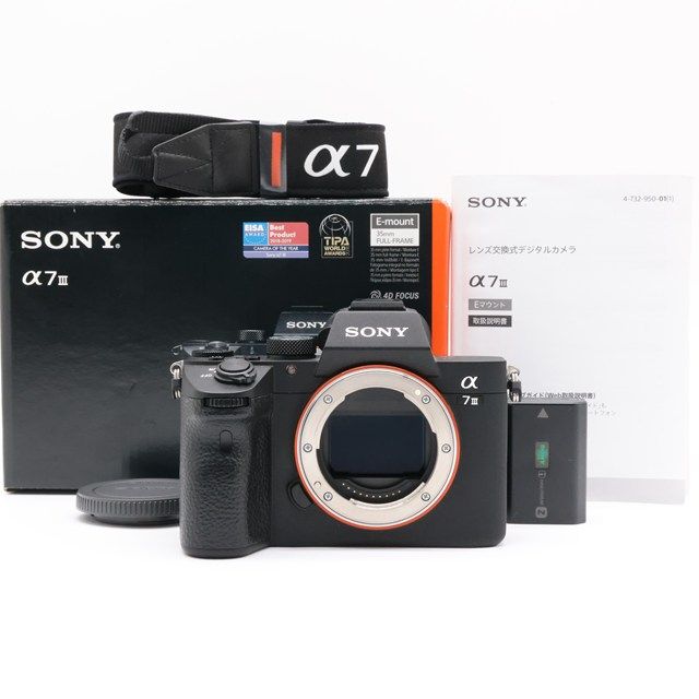 SONY α7 III ILCE-7M3｜7320回 元箱＆充電ケーブル付