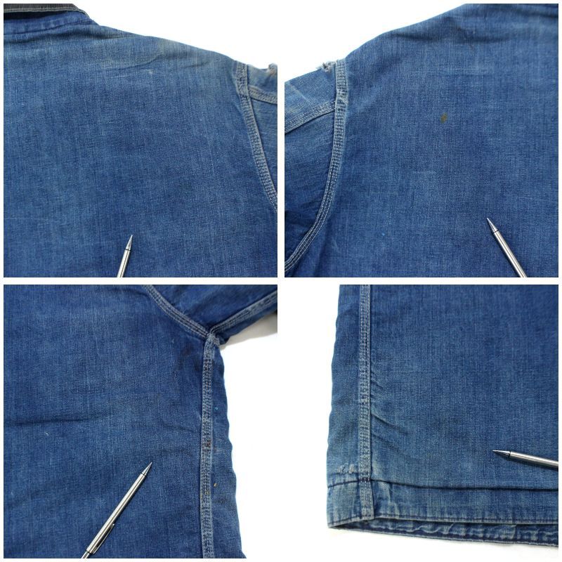 60s USA製 vintage Sears 襟コーデュロイ 裏地ブランケット デニム