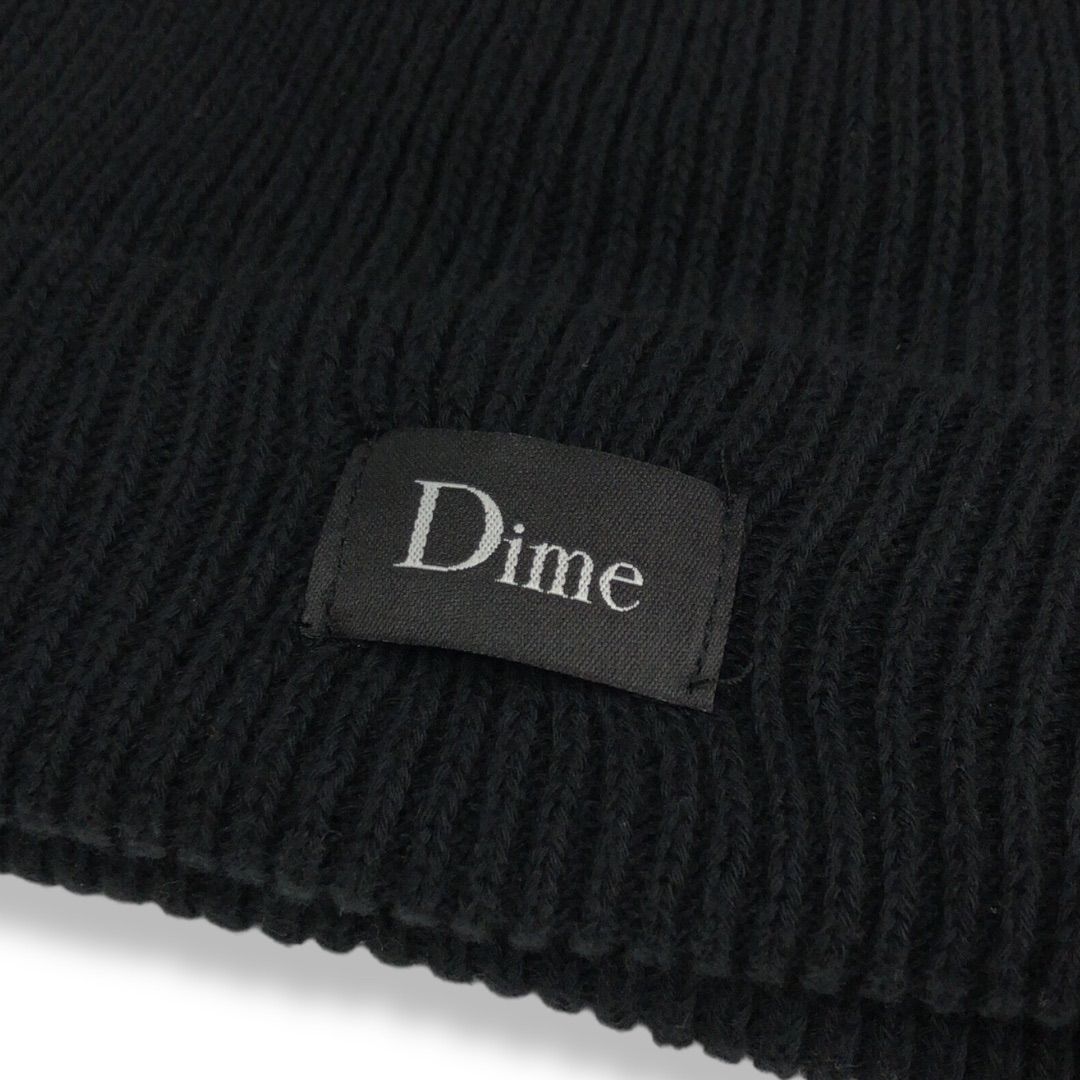 中古品】Dime ダイム Classic Rib Beanie クラシック リブ ビーニー リブ編み コットン ニット キャップ 帽子 ニット帽  服飾小物 スケート カナダ ブラック 黒 - メルカリ