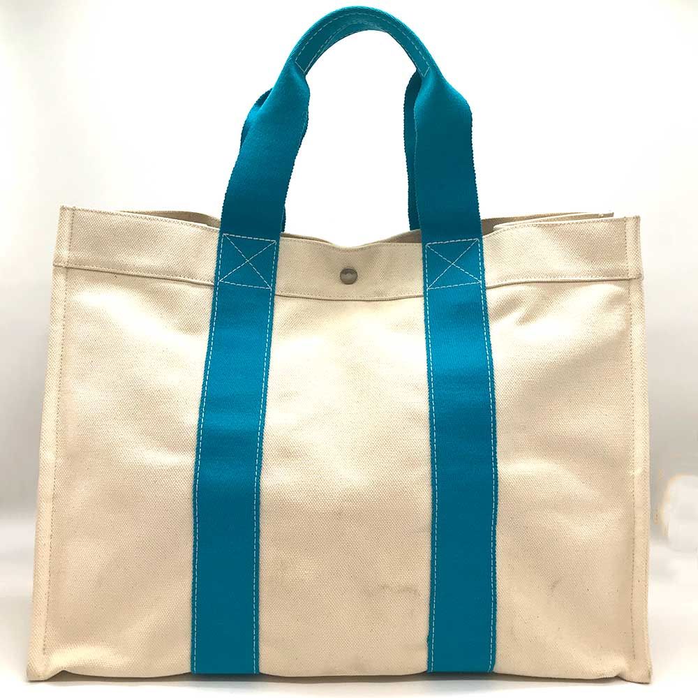 HERMES エルメス ボラボラ GM トート バッグ トワルアッシュ BK