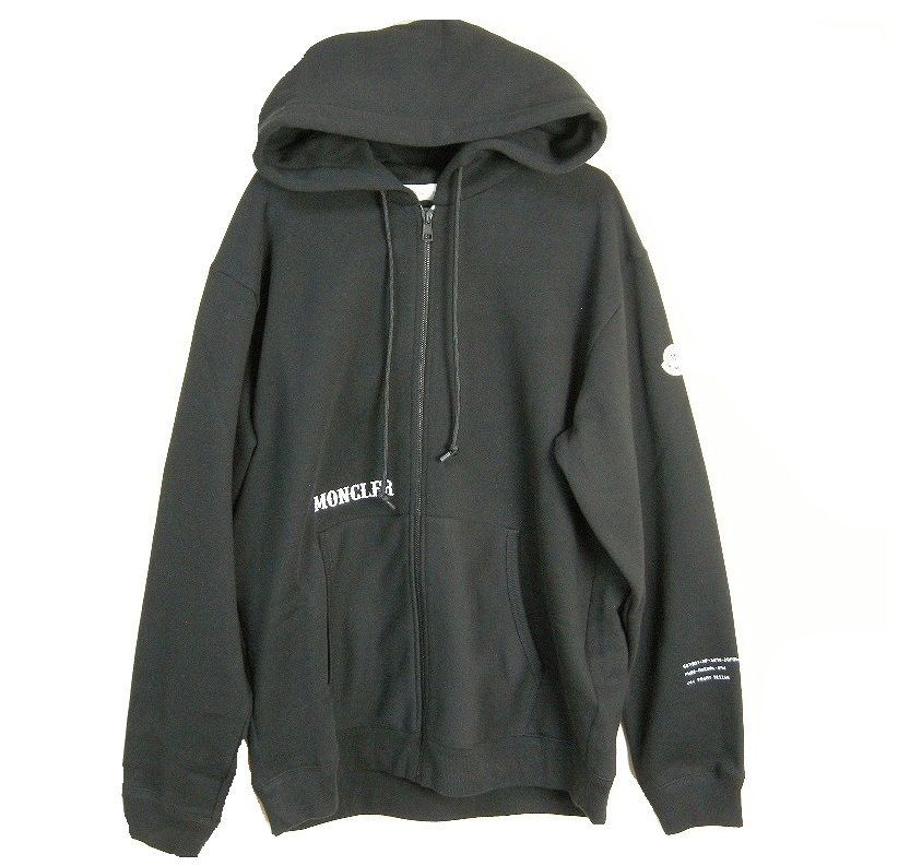 ☆未使用・本物保証☆MONCLER Hoodie パーカー L　ブラック