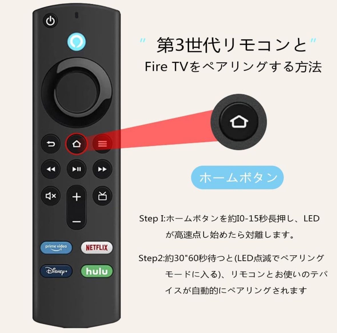 fire 刺々しい tv stick リモコンのみ