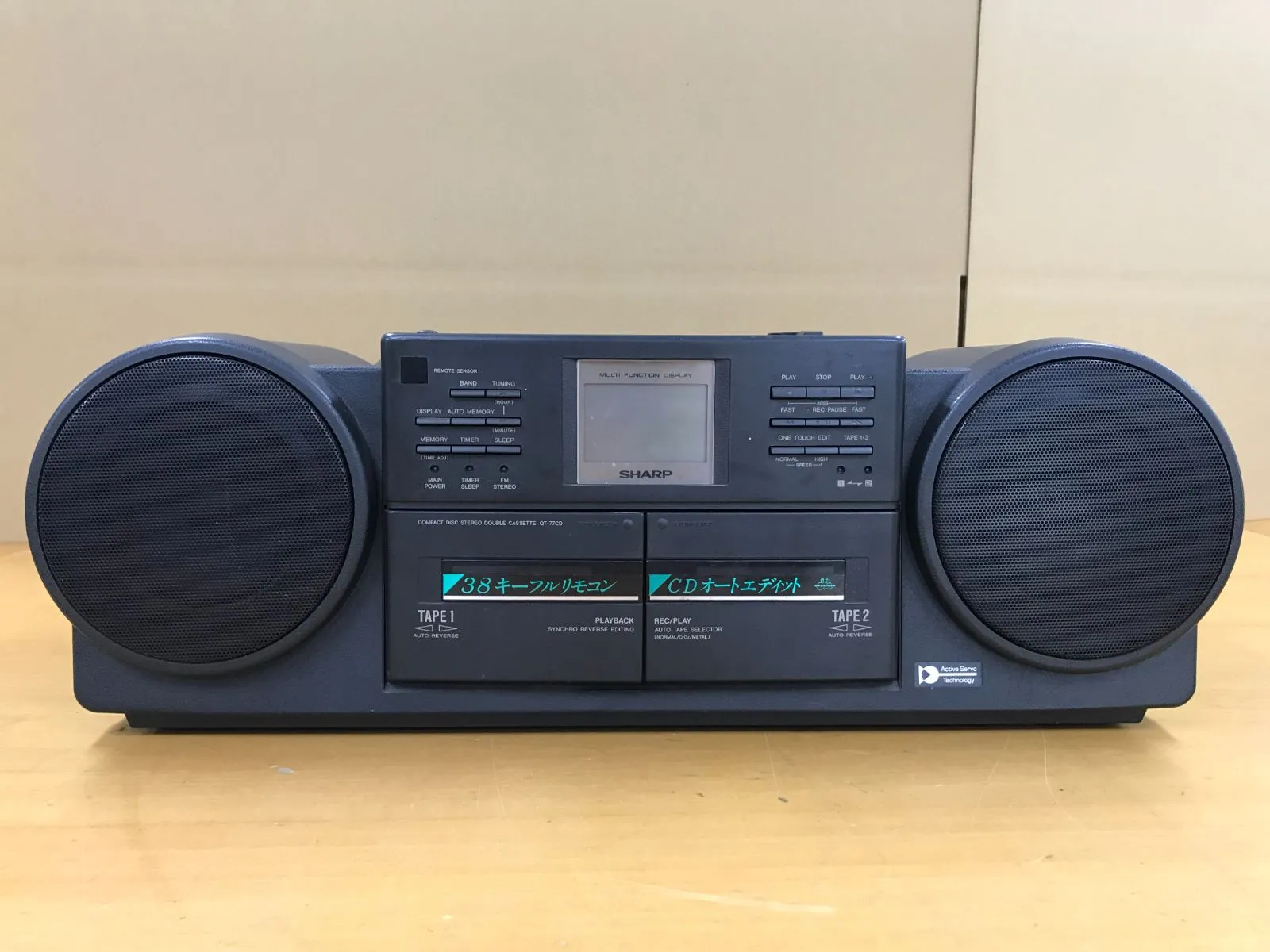 ☆38-867】□□SHARP QT-77CD コンパクトディスクステレオダブル
