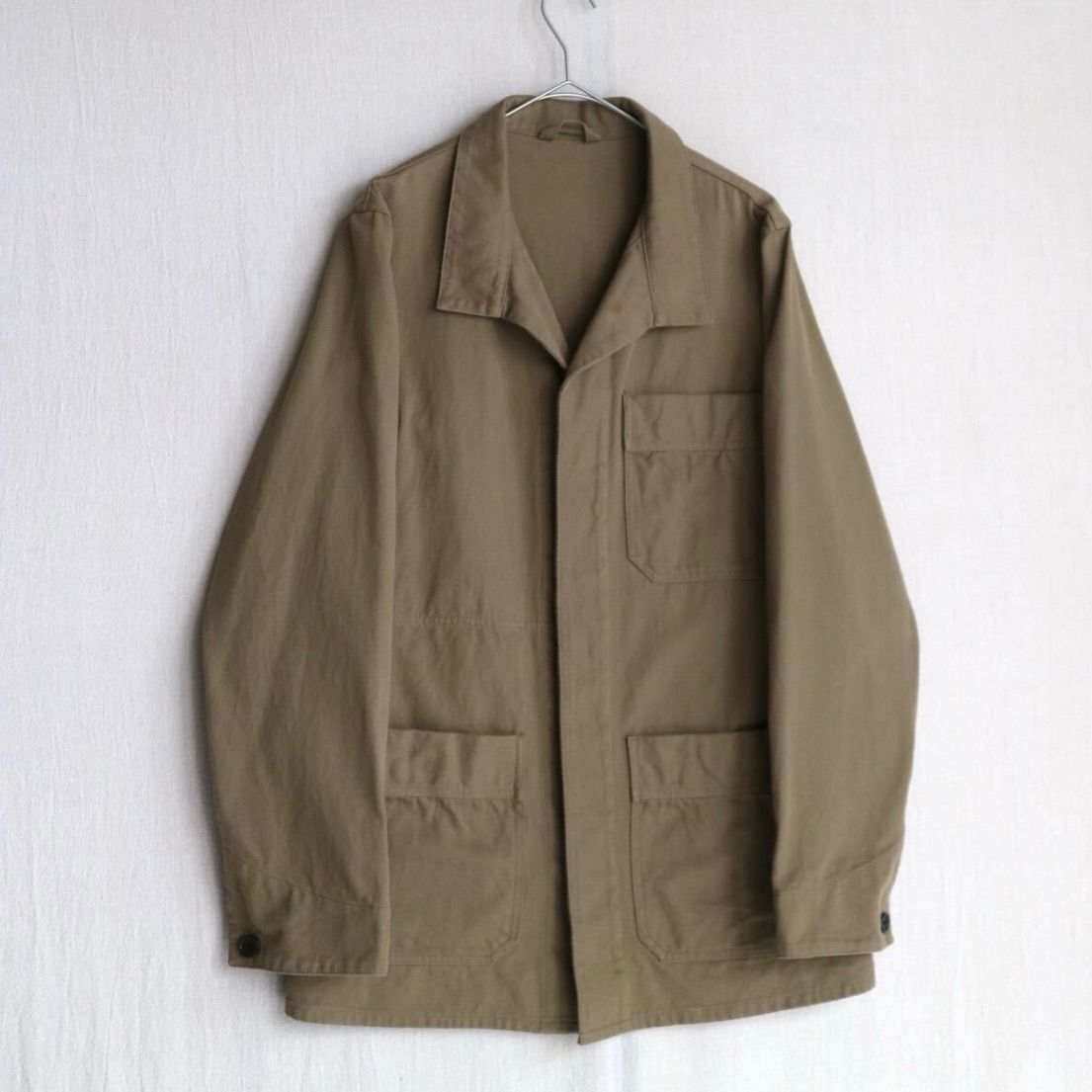 旧タグ】 MHL. カバーオール / 38 コットン ブラウン ワーク