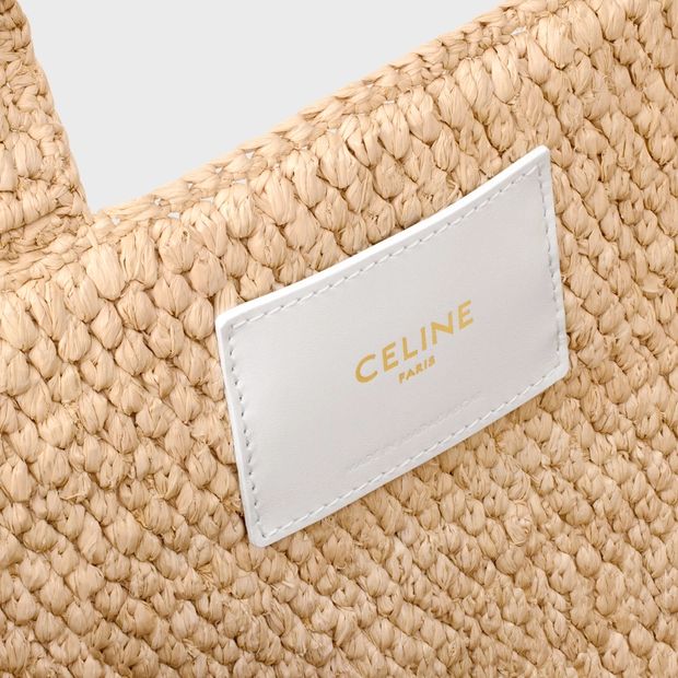 【新品未使用】CELINE トリオンフ バケハ/ ラフィア トリオンフ バケットハット / ラフィア - ナチュラル / ブラック