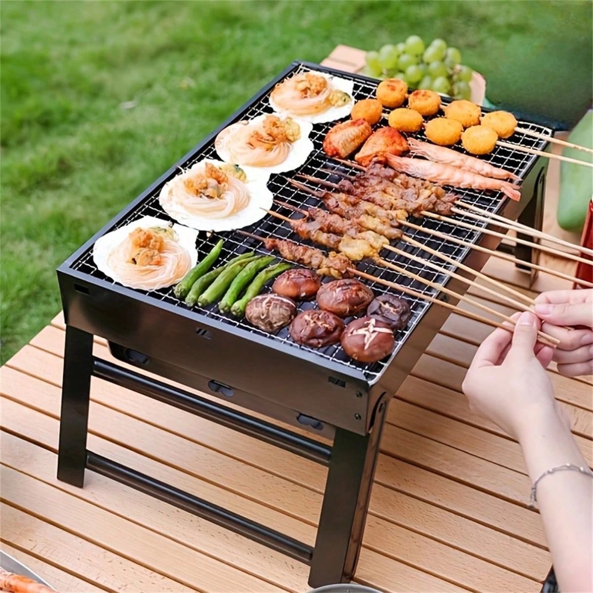 Duro ポータブルBBQグリル Duro ポータブル チャコール BBQ グリル