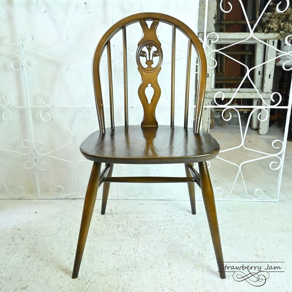イギリス アンティーク ホイールバックチェア ヴィンテージチェア