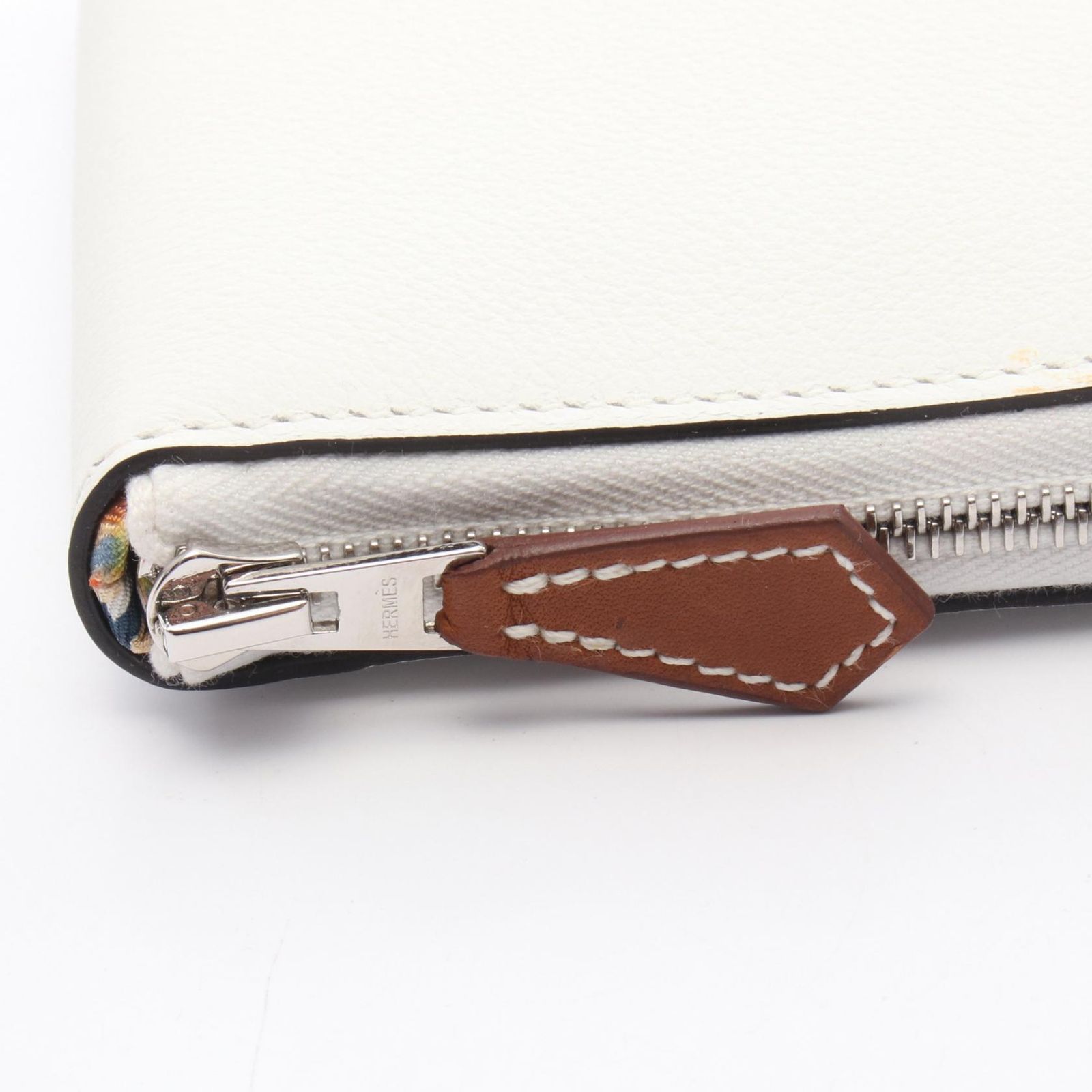 ♦︎未使用エルメス　財布♦︎シルクインコンパクト　ニューホワイト HERMES エルメス 二つ折り財布 アザップ シルクイン コンパクト