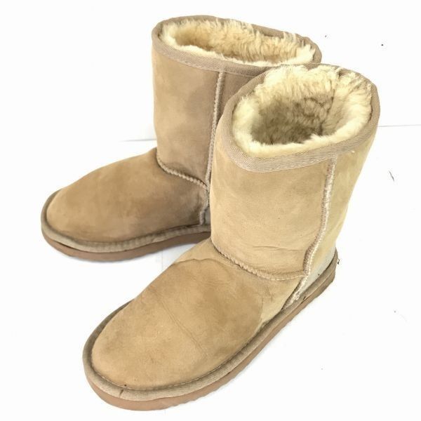 UGG/アグ☆ミドルクラシック/ムートンブーツ【24.0/キャメル系】◇WB61