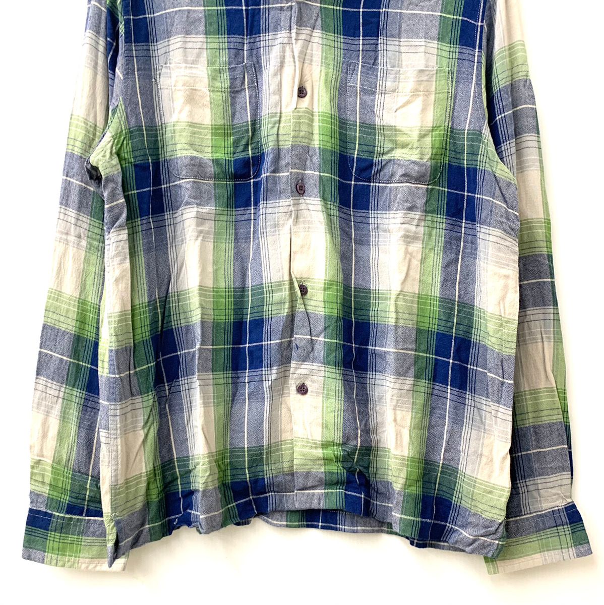 ステューシー STUSSY RAYON PLAID LS SHIRT 長袖シャツ チェック 