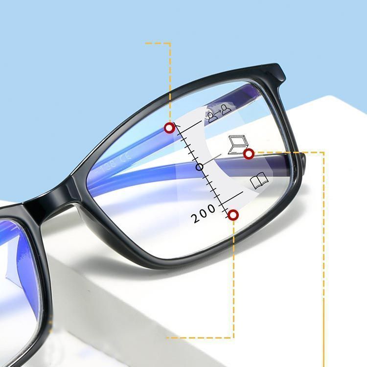 遠近両用メガネ 老眼鏡 遠近両用 メガネ ブルーライトカット