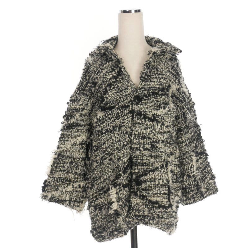 ワイズ Y s ヨウジヤマモト ジャケット ニットジャケット 2 白 黒 YE-T81-171