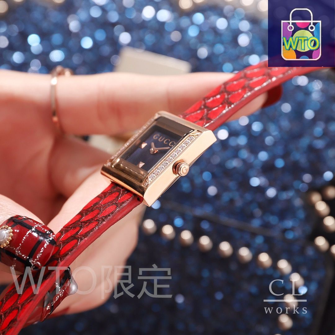 GUCCI 時計 G-FRAME GUCCI グッチ Gフレーム シェリーライン 腕時計 ステンレス