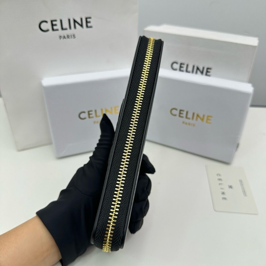 CELINE セリーヌ 財布 レディース 長財布 ブラック - メルカリ