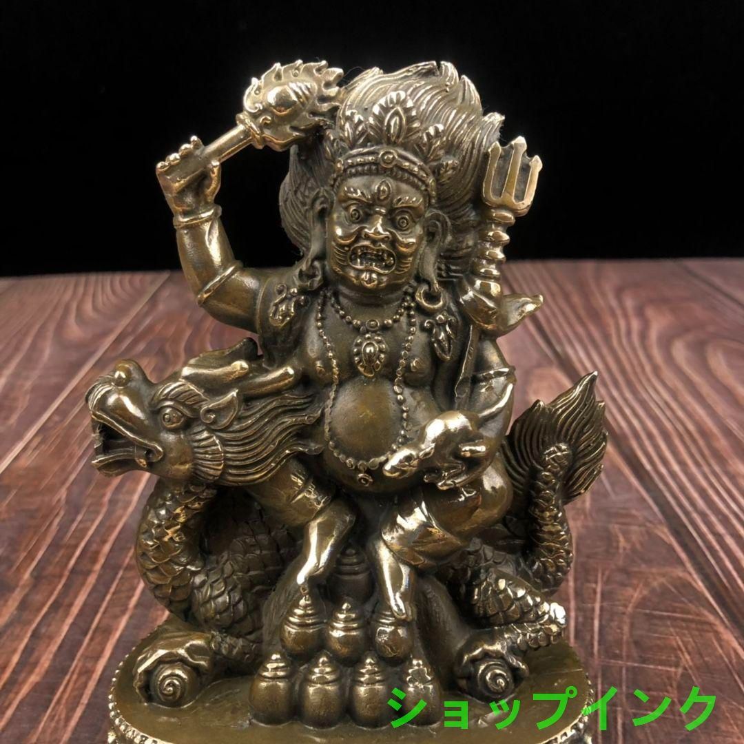 騎竜黄財神仏像  現代工芸品 美術品 置物 騎竜黄財神仏像 現代工芸品 美術品 置物 - メルカリ