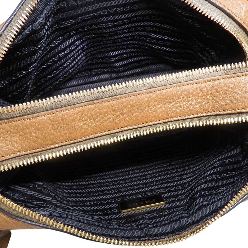 プラダ PRADA カメラバッグ ショルダーバッグ レザー ブラウン 1BH079 中古 新入荷 OB2514 PRADA - プラダ PRADA カメラバッグ ショルダーバッグ レザー ブラウン