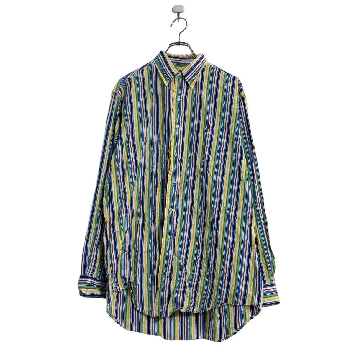 Ralph Lauren 長袖 ストライプ シャツ L～ マルチカラー ラル