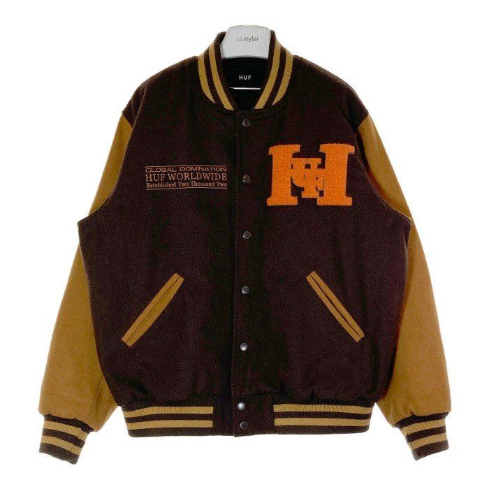 ☆HUF ハフ 23AW HARRISON VARSITY JACKET ハリソンバーシティ 