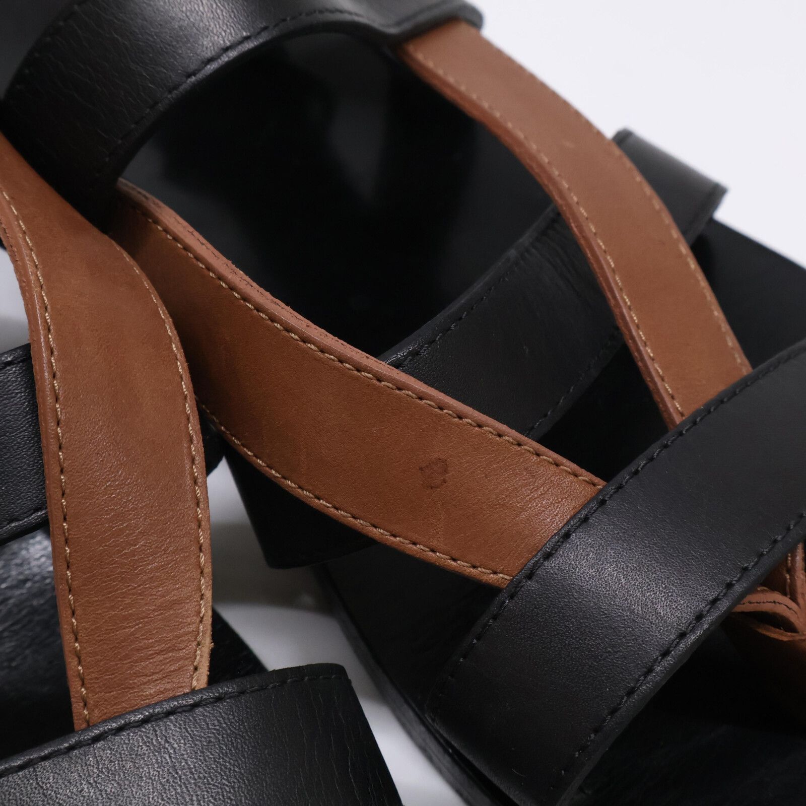【HERMES】レザー×スエード クロスストラップ☆Kazimirサンダル HERMES エルメス レザー クロスストラップ サンダル 41 - メルカリ