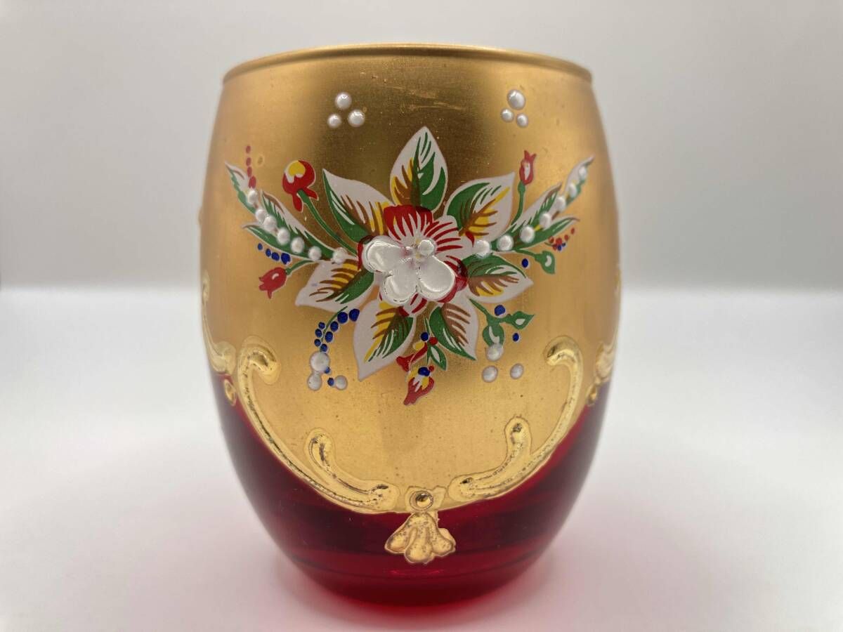 アンティーク調イタリア輸入レッド ヴェネチアベネチアンガラス