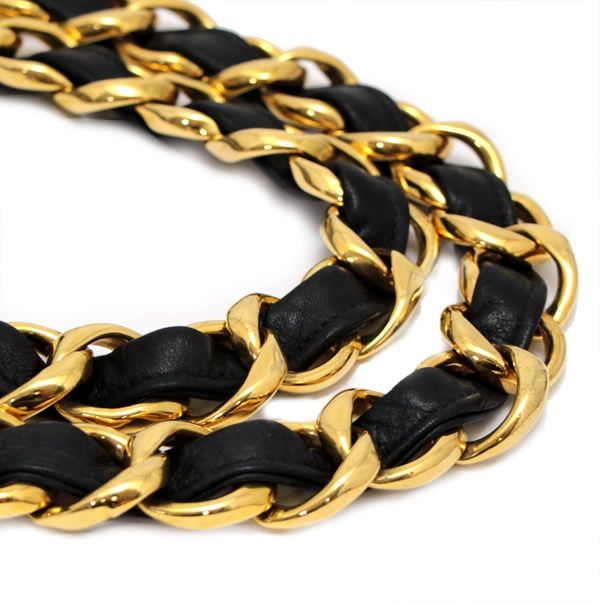 シャネル CHANEL デカココ ロゴチェーントートバッグ ラムスキン G金具