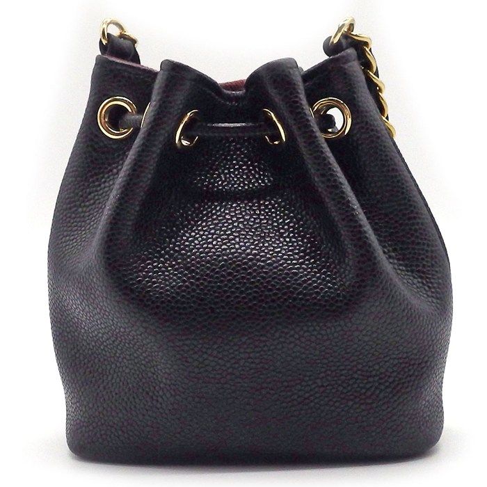 シャネル CHANEL ミニ バケットバッグ ブラック ゴールド金具 マトラッセ シャネル CHANEL ミニ バケットバッグ ブラック ゴールド金具 マトラッセ